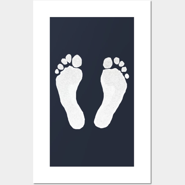 Barefoot Barefeet to save the planet Wall Art by PlanetMonkey